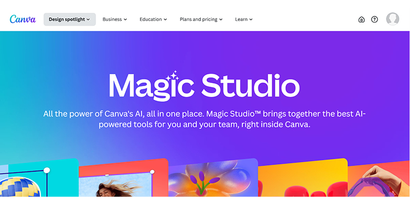Canva Pro Magic Studio User Interface