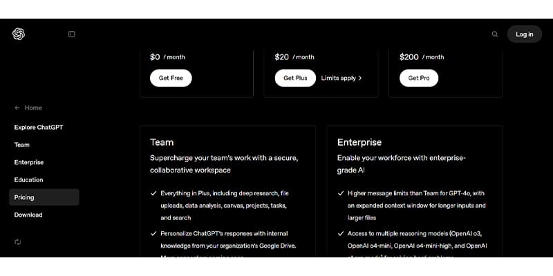 ChatGPT Pricing and Plan