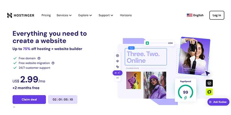 Hostinger User Interface
